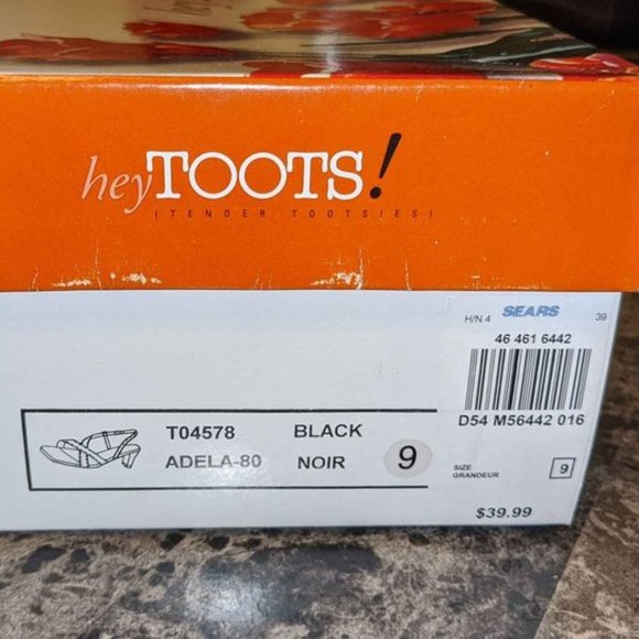 BNIB. Hey TOOTS! Black heels - Picture 5 of 6